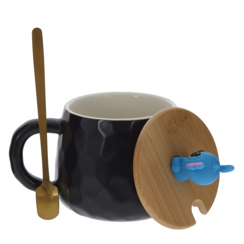 Кружка с крышкой и ложкой, 230 мл, L12 W9 H10,5 см фото 3