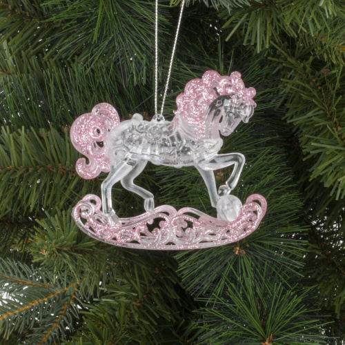 Украшение новогоднее "Лошадка", L10,5 W3 H9,5 см Украшение новогоднее "Лошадка", L10,5 W3 H9,5 см