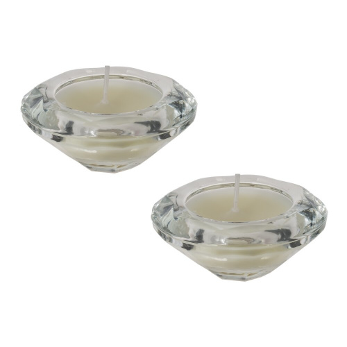 Набор из 2-х свечей в подсвечниках, D 4.5 см, L17,5 W7 H3 см Набор из 2-х свечей в подсвечниках, D 4.5 см, L17,5 W7 H3 см