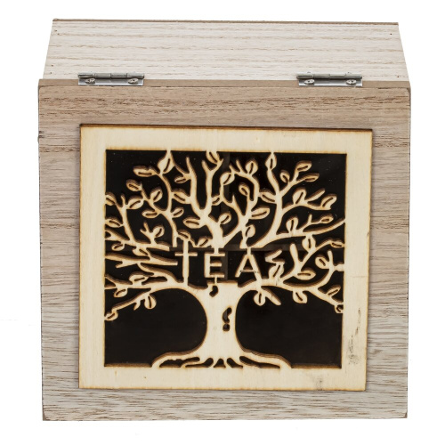 Шкатулка для чайных пакетиков, L14 W14 H7,5 см фото 3