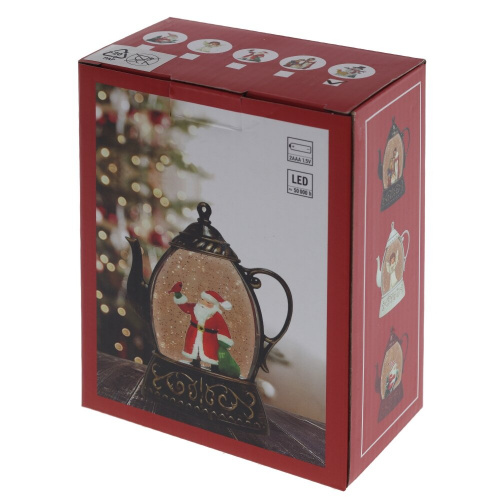 Изделие декоративное "Снеговик в чайнике" (подсвет, 2xAAA, н/п), L10,5 W4 H13,5 см фото 5 Изделие декоративное "Снеговик в чайнике" (подсвет, 2xAAA, н/п), L10,5 W4 H13,5 см фото 5