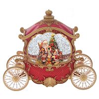 Изделие декоративное "Дед Мороз в карете" (подсвет, вьюга, 3хААА н/п +USB), L26 W11 H22 см Изделие декоративное "Дед Мороз в карете" (подсвет, вьюга, 3хААА н/п +USB), L26 W11 H22 см