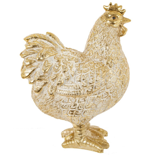 Фигурка декоративная "Петух/Курица", L7 W13 H16 см, 2в. фото 2