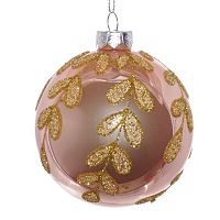 Украшение новогоднее Шар "Золотые лепестки", D 8 см, L8 W8 H8 см