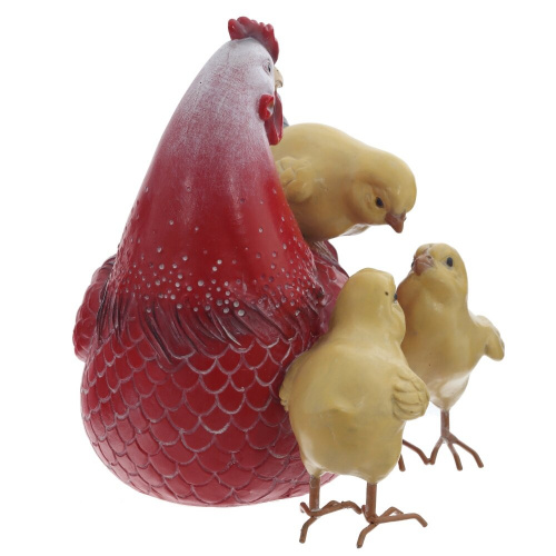 Фигурка декоративная "Курица с цыплятами", L19 W16 H18 см фото 2