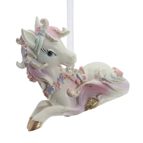 Фигурка декоративная подвесная "Лошадка",  L7 W2,5 H6 см, 2в. фото 3