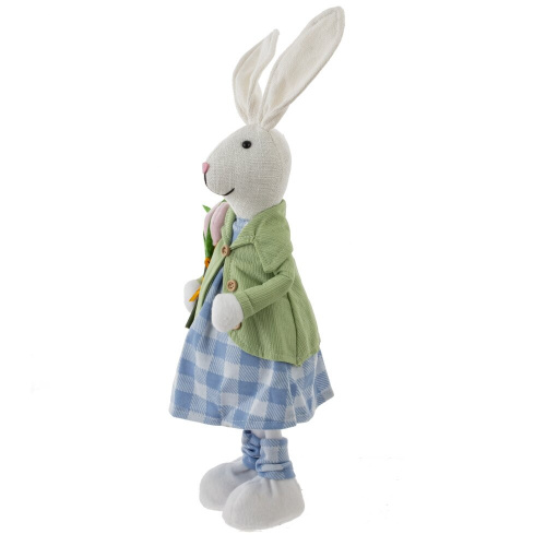 Игрушка набивная "Заяц/Зайка", L16 W9 H38 см, 2в. фото 2 Игрушка набивная "Заяц/Зайка", L16 W9 H38 см, 2в. фото 2