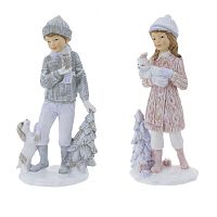 Фигурка декоративная "Ребёнок", 2 в., L6 W5 H14 см, 2в.