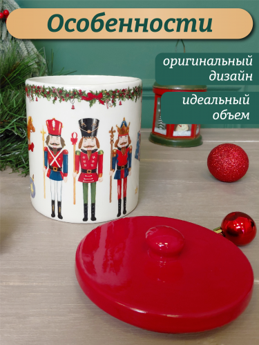 Конфетница "Щелкунчик", 1000 мл, L12 W12 H17 см фото 4