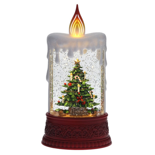 Изделие декоративное "Свеча" (подсвет, муз, вьюга, 3хААА н/п +USB), L12,5 W8 H24,5 см Изделие декоративное "Свеча" (подсвет, муз, вьюга, 3хААА н/п +USB), L12,5 W8 H24,5 см