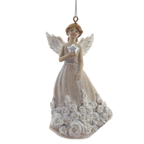Фигурка декоративная подвесная "Ангел",   L5 W3,5 H9,5 см, 2в. фото 3