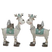 Фигурка декоративная "Олень", 2в., L7,5 W3,5 H10,5