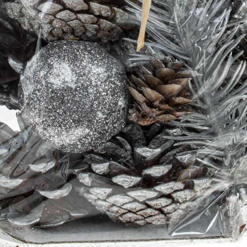 Изделие декоративное " Новогодняя композиция", L10 W10 H20 см фото 2 Изделие декоративное " Новогодняя композиция", L10 W10 H20 см фото 2