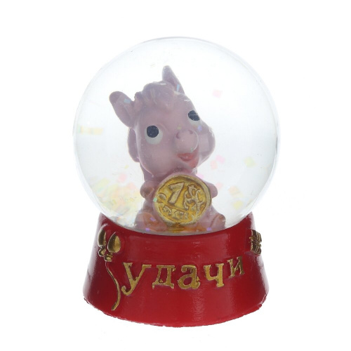 Фигурка декор в стекл шаре "Лошадка", L4,5 W4,5 H5,5 см, 4в. фото 5