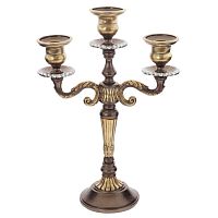 Подсвечник для трех свечей, L23 W11 H33,5 см