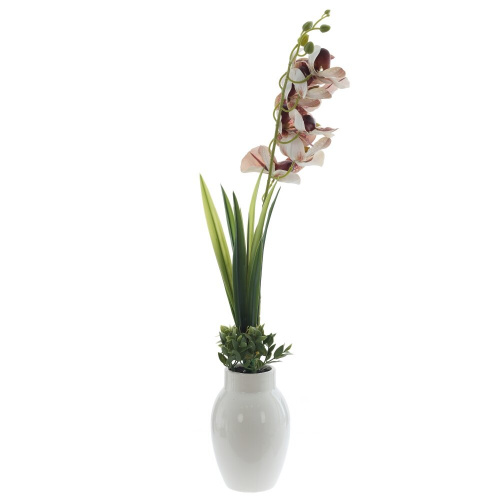 Цветочная композиция "Орхидея", L31 W16 H60 см фото 3