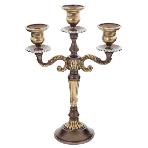 Подсвечник для трех свечей, L23 W11 H33,5 см