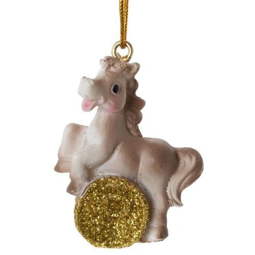Фигурка декоративная подвесная "Лошадка", L3 W1,5 H4 см, 6в. фото 3