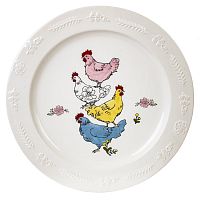 Тарелка, L26 W26 H1,5 см