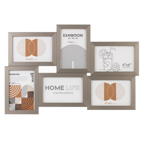 Фоторамка-панно для 6-ти фото, L47 W2 H32 см Фоторамка-панно для 6-ти фото, L47 W2 H32 см