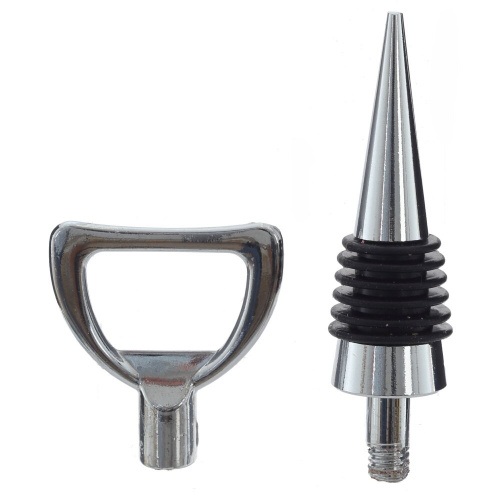 Набор: пробка для бутылки и декор для бокалов, L9 W3,5 H14 см фото 4