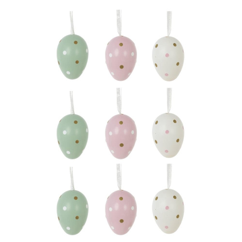 Набор из 12-ти изделий декоративных подвесных "Яйцо" (4*6), L15 W17 H8 см