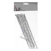 Набор из 6 шт: Изделие декоративное подвесное "Сосулька", L5 W0,7 H19 см Набор из 6 шт: Изделие декоративное подвесное "Сосулька", L5 W0,7 H19 см