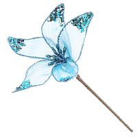 Цветок искусственный "Пуансеттия", L14 W14 H35 см