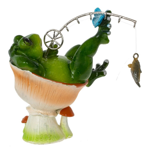 Фигурка декоративная "Лягушка", L9 W6 H11,5 см фото 3