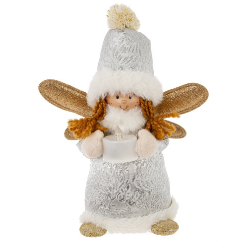 Игрушка набивная "Ангел", L12 W12 H25 см, 2в. фото 3