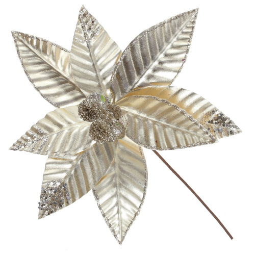 Цветок искусственный "Пуансеттия", L28 W25 H40 см