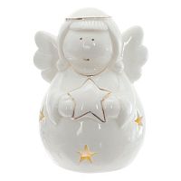 Фигурка декоративная "Ангел" с подсветкой (2хLR44), L6 W6 H10 см