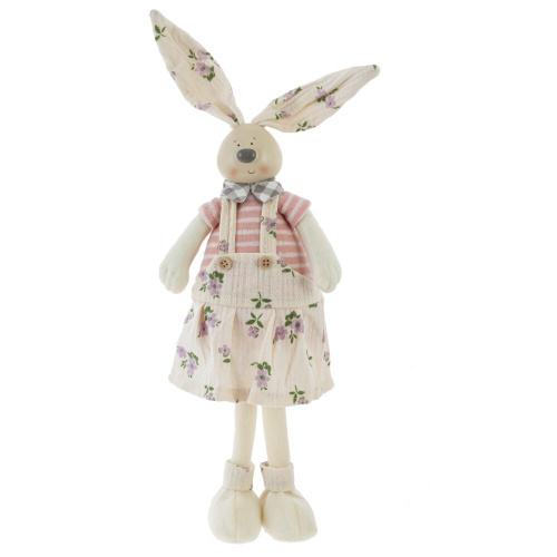 Игрушка набивная "Заяц/Зайка", L15 W8 H44/33 см, 2в. фото 2 Игрушка набивная "Заяц/Зайка", L15 W8 H44/33 см, 2в. фото 2