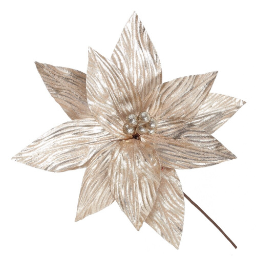 Цветок искусственный "Пуансеттия", L28 W28 H37 см Цветок искусственный "Пуансеттия", L28 W28 H37 см