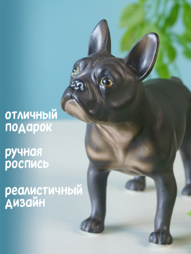 Фигурка декоративная "Французский бульдог", L14 W5 H11,5 см фото 4