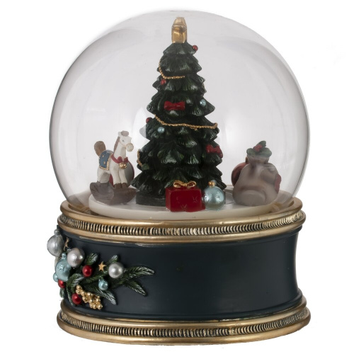 Фигурка декоративная "Рождество" в стекл шаре (муз, движ, ААх3,н/п), L11 W11 H14 см фото 5 Фигурка декоративная "Рождество" в стекл шаре (муз, движ, ААх3,н/п), L11 W11 H14 см фото 5