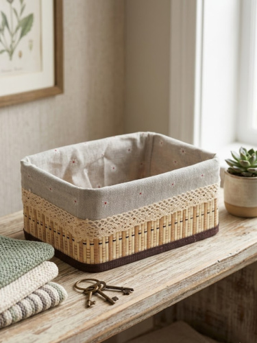 Корзина, L22 W16 H10 см фото 3