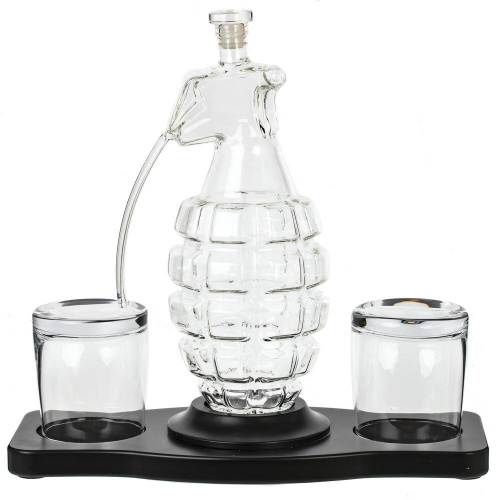 Графин "Граната" 900 мл с 2-мя стаканами 240 мл, L31 W14,5 H30 см