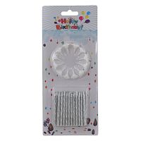 Набор из 24-х свечей для торта, D 0,5 см,L8,5 W1,5 H20 см