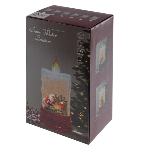 Изделие декоративное "Свеча" (подсвет, муз, вьюга, 3хААА н/п +USB), L12,5 W8 H24,5 см фото 6 Изделие декоративное "Свеча" (подсвет, муз, вьюга, 3хААА н/п +USB), L12,5 W8 H24,5 см фото 6