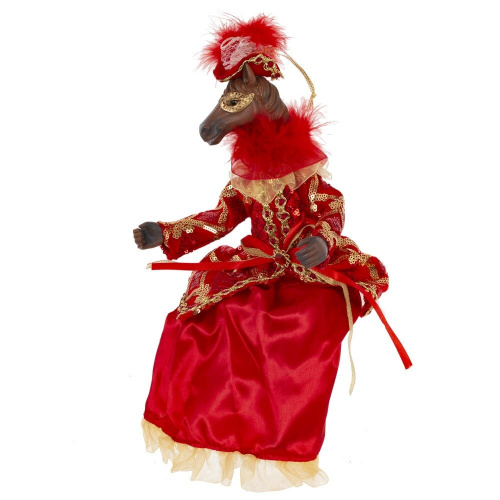 Игрушка набивная подвес "Лошадь", L15 W9 H37/22 см фото 3