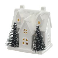 Фигурка декоративная "Домик" с подсветкой (2хLR44), L8 W6 H10 см