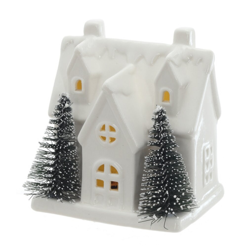 Фигурка декоративная "Домик" с подсветкой (2хLR44), L8 W6 H10 см