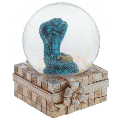 Фигурка декоративная в стекл шаре "Змея", D 6 см, L6 W6,5 H8 см, 3в. фото 4