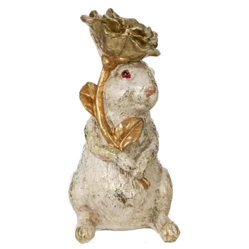 Фигурка декоративная "Заяц", L7,5 W7,5 H14 см фото 6