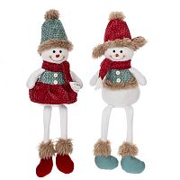 Игрушка набивная "Снеговик", L17 W11 H53/29 см, 2в.