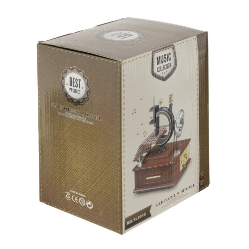 Изделие декоративное "Швейная машинка" (музык.), L14,5 W12 H19,5 см фото 6