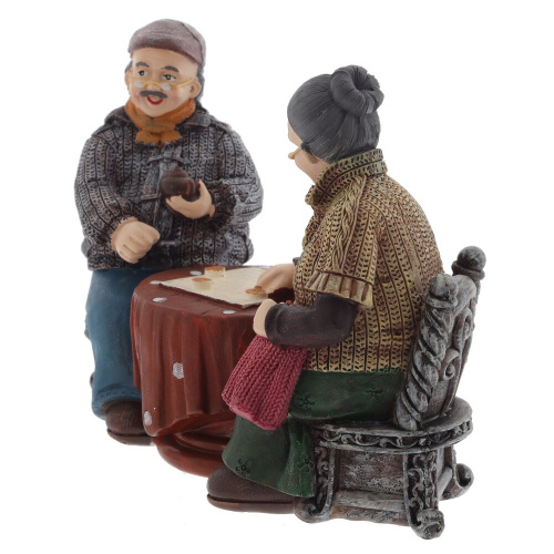 Фигурка декоративная "Бабушка с дедушкой", L18,5 W9 H14 см, 2в. фото 5 Фигурка декоративная "Бабушка с дедушкой", L18,5 W9 H14 см, 2в. фото 5