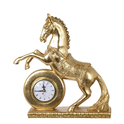 Фигурка декоративная "Лошадь" с часами (ААх1 н/п), L32 W9,5 H35 см Фигурка декоративная "Лошадь" с часами (ААх1 н/п), L32 W9,5 H35 см