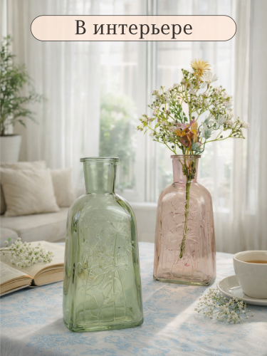 Набор из 2-х ваз, 580 мл, L9 W7,5 H19 см фото 6
